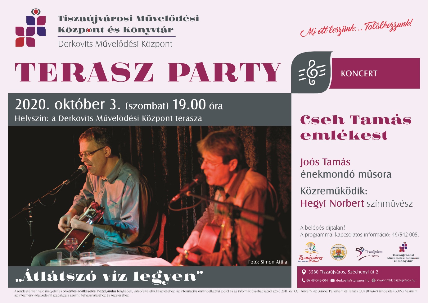 Okt Terasz Party CsehTamás emlékest végleges